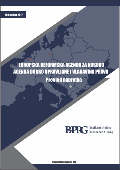 Evropska Reformska Agenda za Kosovo: Agenda Dobro Upravljane i Vladavina –  Pregled Napretka
