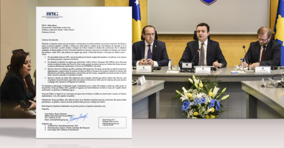 Letër drejtuar Kryeministrit të Kosovës Albin Kurti