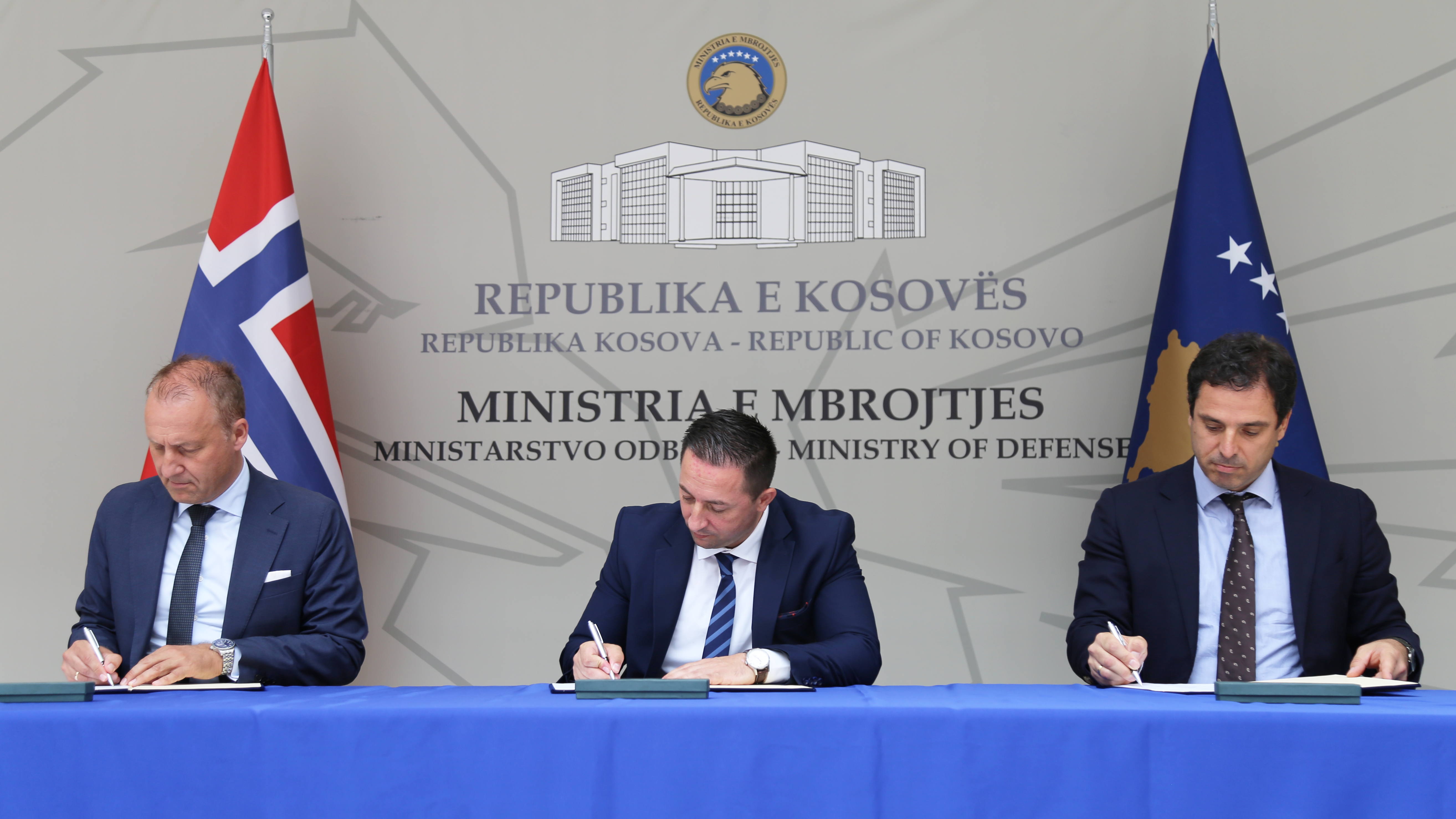 Grupi për Ballkan nënshkroi  Memorandum Mirëkuptimi me Ministrinë e Mbrojtjes të Republikës së Kosovës dhe Ambasadën e Mbretërisë së Norvegjisë